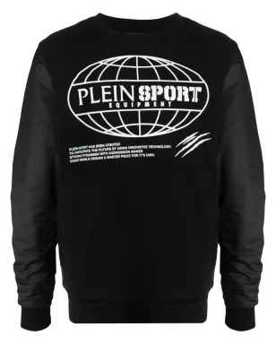 Plein Sport グローバルエクスプレスエディション コットン スウェットシャツ ブラック - サムネイル1