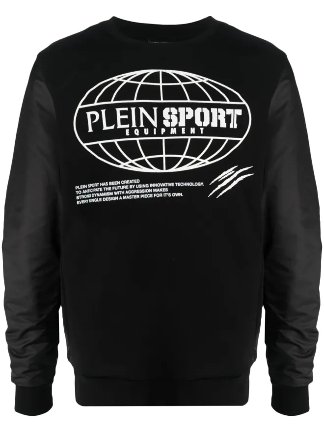 Plein Sport Plein Sport グローバルエクスプレスエディション コットン スウェットシャツ ブラックの商品画像