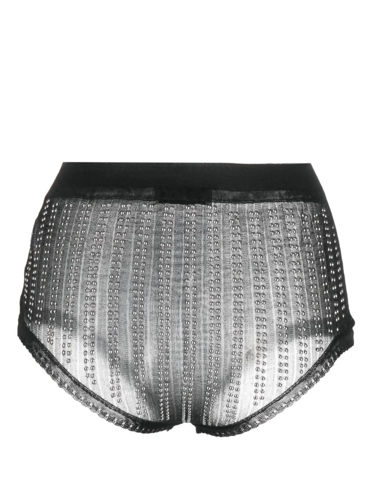 Rabanne bead-embellished high waist briefs - Black - 画像2