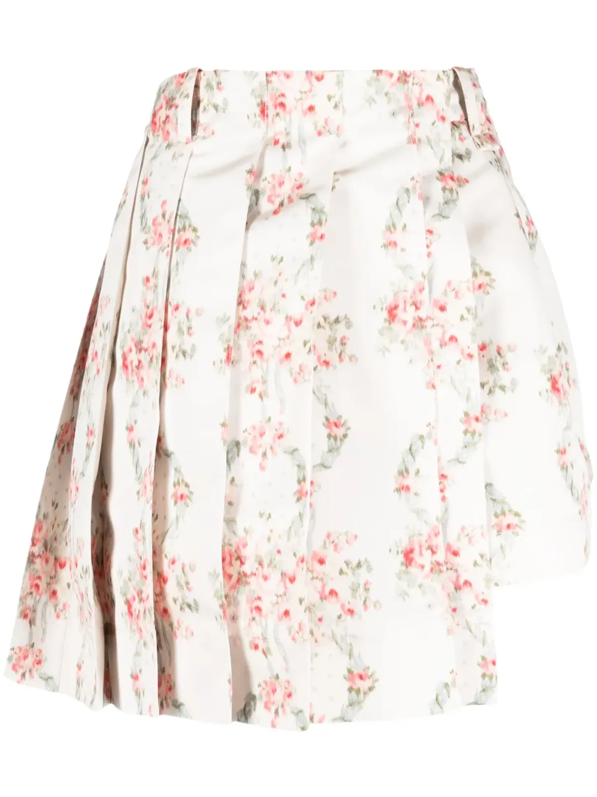 Simone Rocha 花柄プリント アシンメトリック・スコーツ - 画像1