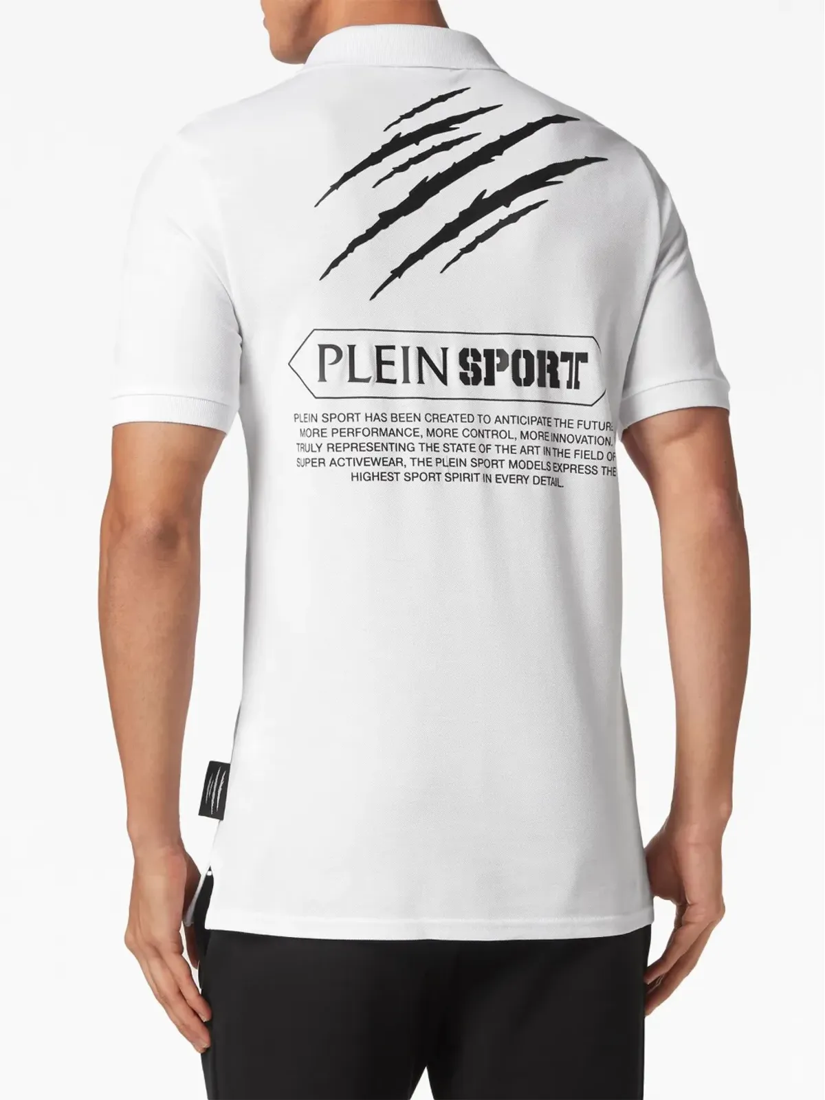Plein Sport logo-print cotton polo shirt - White - 画像2