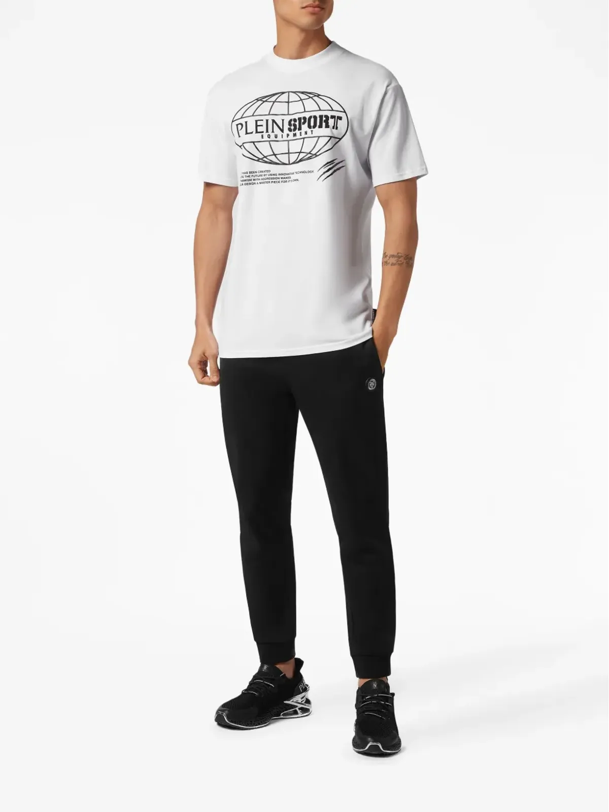 Plein Sport SS Global Express Edition グラフィックプリント Tシャツ - 画像2