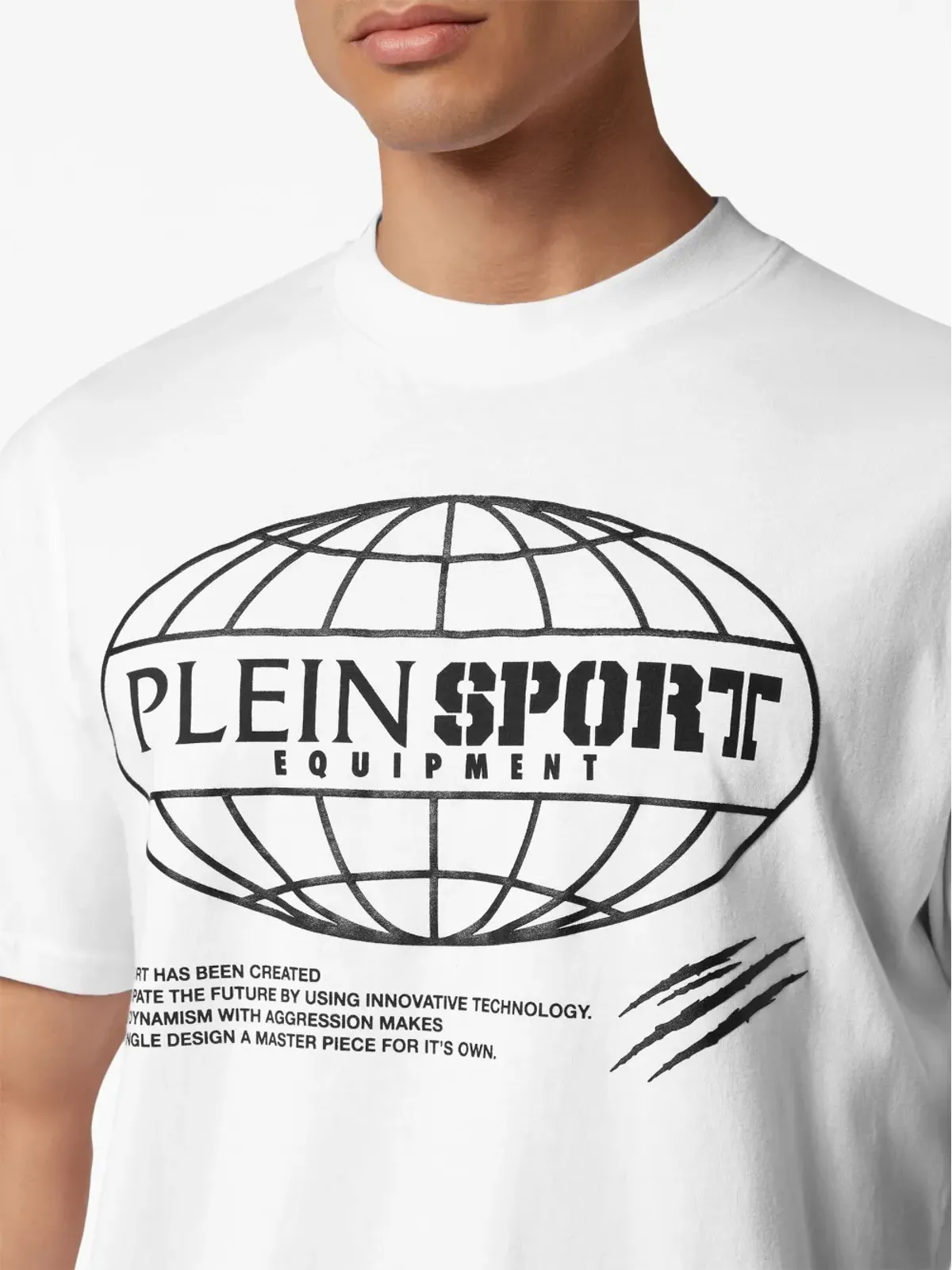 Plein Sport SS Global Express Edition グラフィックプリント Tシャツ - 画像4