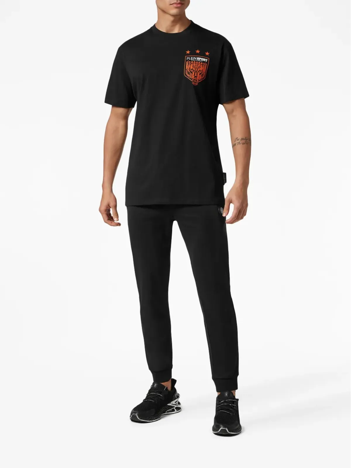 Plein Sport タイガー・クレスト エディション コットンTシャツ - ブラック - 画像2