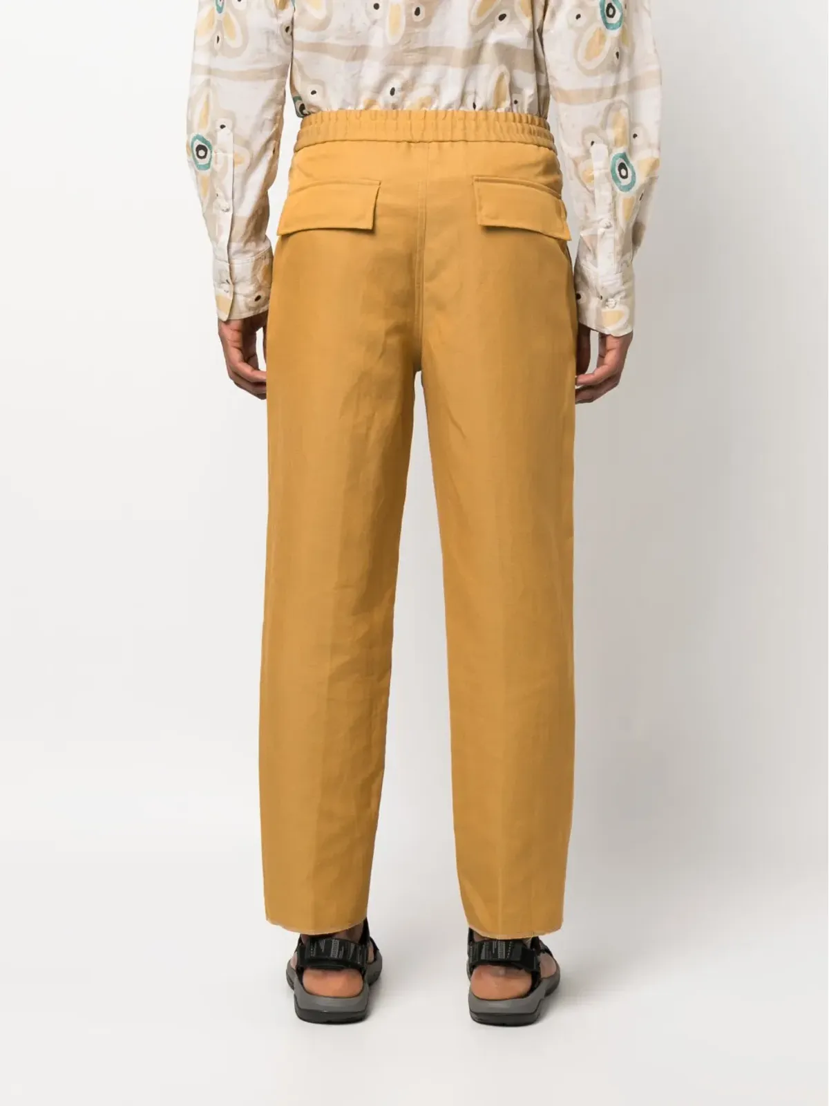 ETRO ドローストリングウエスト クロップドパンツ - ブラウン - 画像4