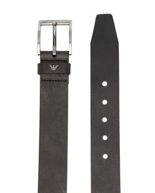 Emporio Armani エンボスドロゴ レザーベルト - サムネイル2