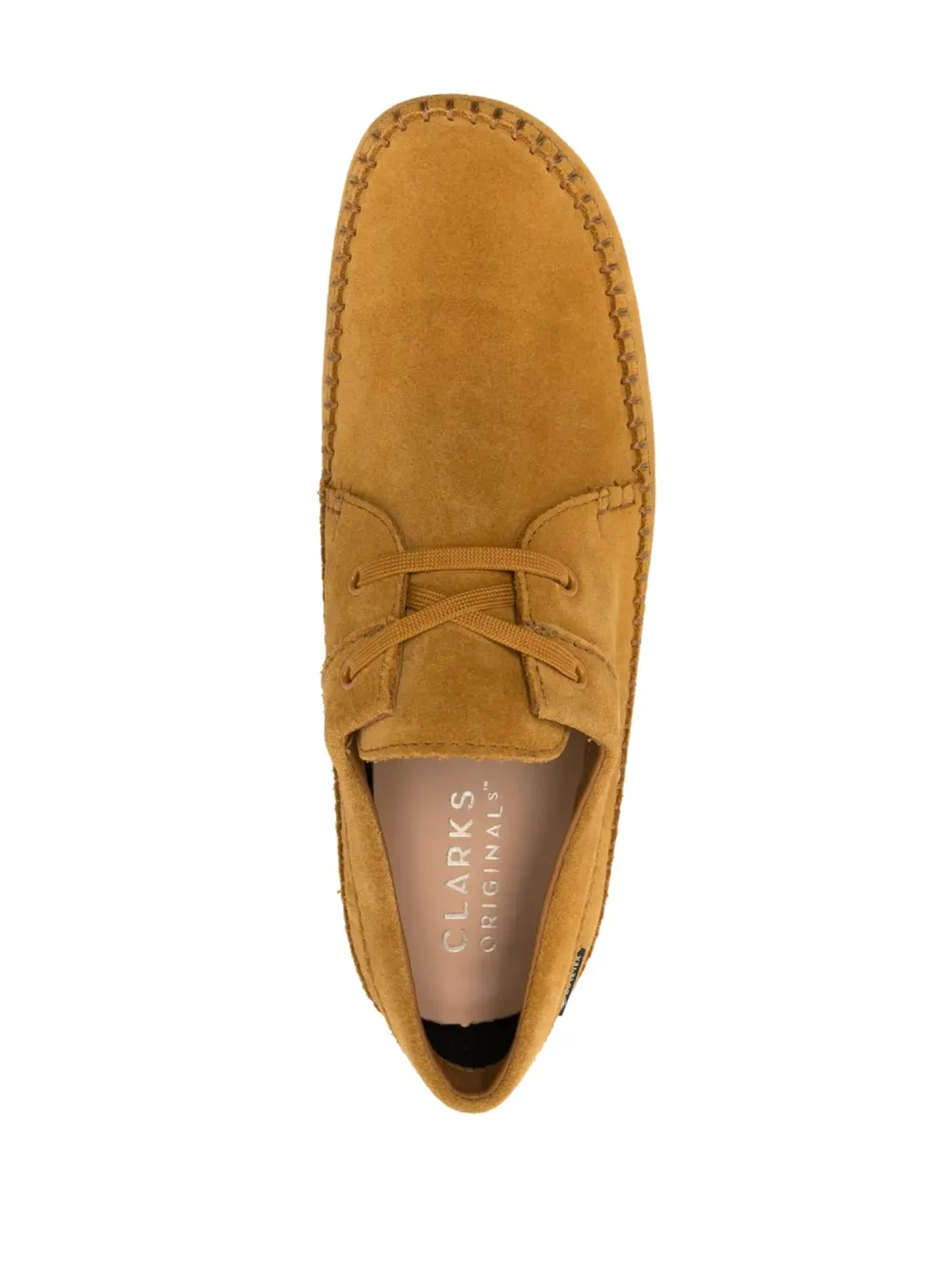Clarks スエード レースアップシューズ - イエロー - 画像4