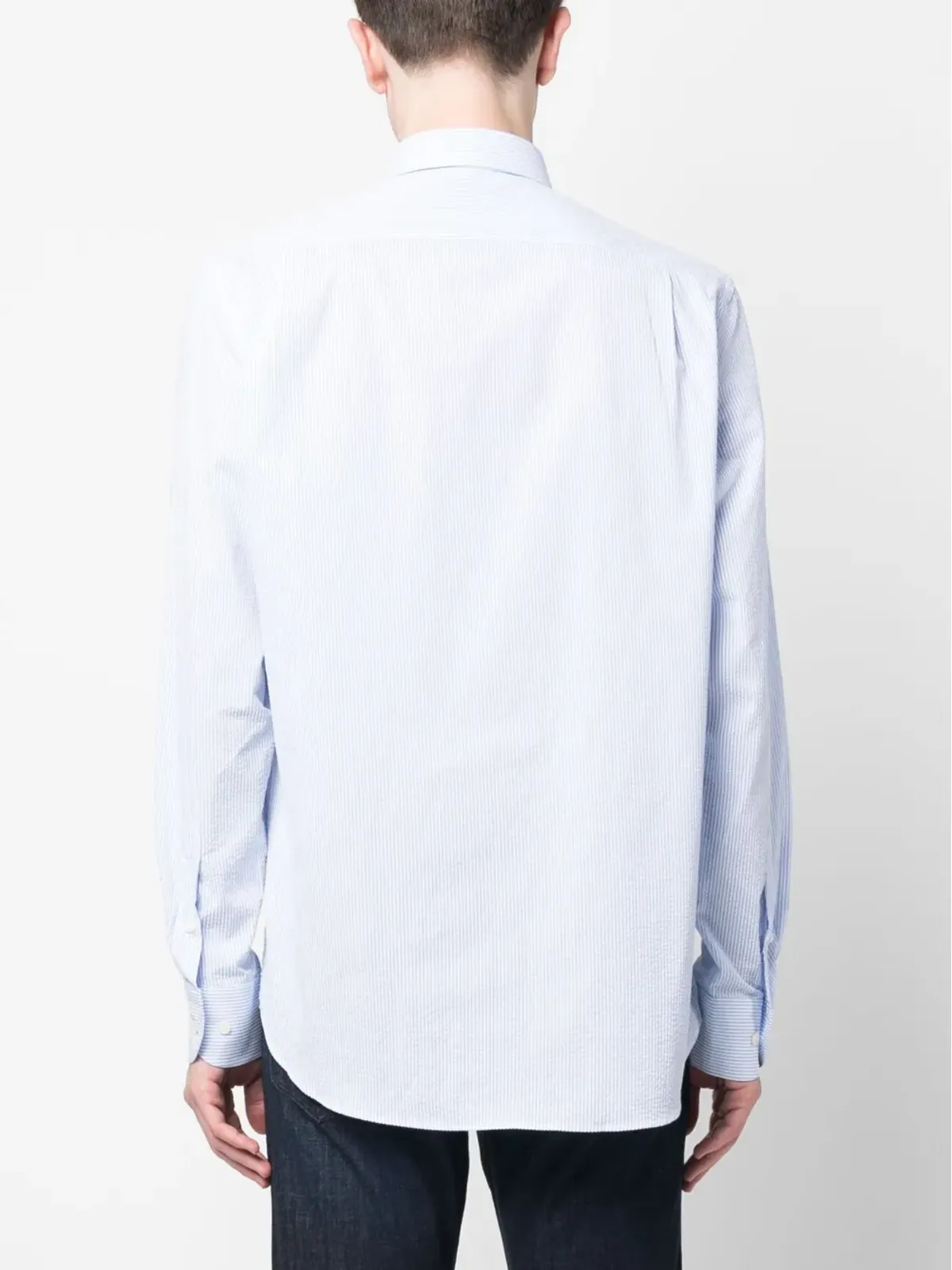 Paul & Shark ストライプ柄コットンシャツ - White - 画像4