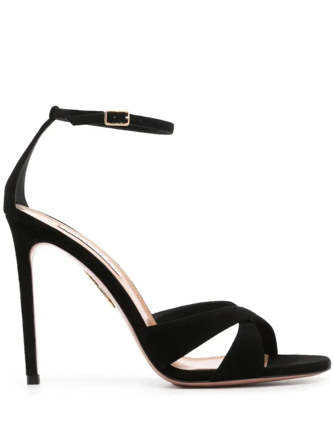Aquazzura Aquazzura Divine 105mm スエードサンダル - ブラックの商品画像