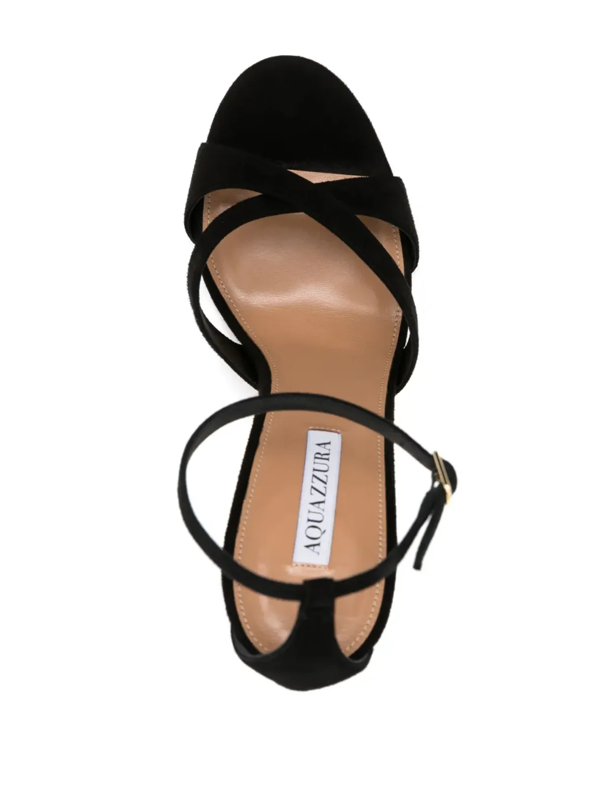 Aquazzura Divine 105mm スエードサンダル - ブラック - 画像4