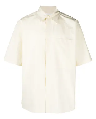 Jil Sander パッチポケットコットンシャツ（イエロー） - サムネイル1
