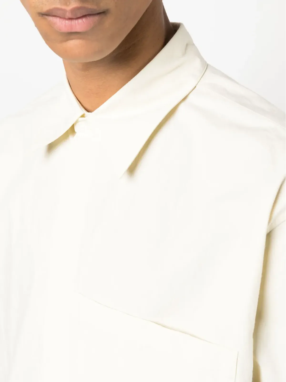 Jil Sander パッチポケットコットンシャツ（イエロー） - 画像5