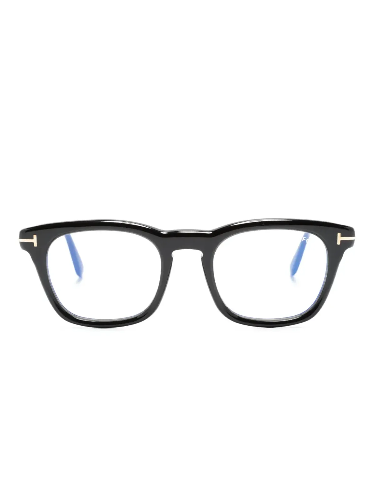TOM FORD Eyewear ロゴプレート スクエアフレーム眼鏡 - 画像1