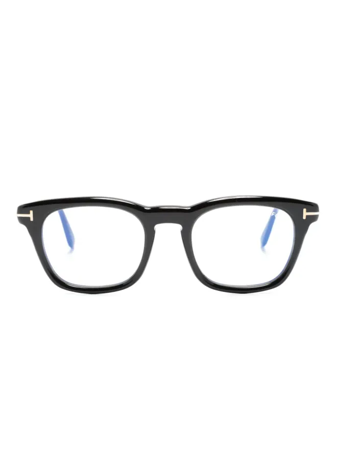 TOM FORD Eyewear TOM FORD Eyewear ロゴプレート スクエアフレーム眼鏡の商品画像