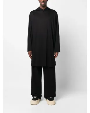 Yohji Yamamoto グラフィックプリント ロングフーディー Tシャツ - サムネイル4