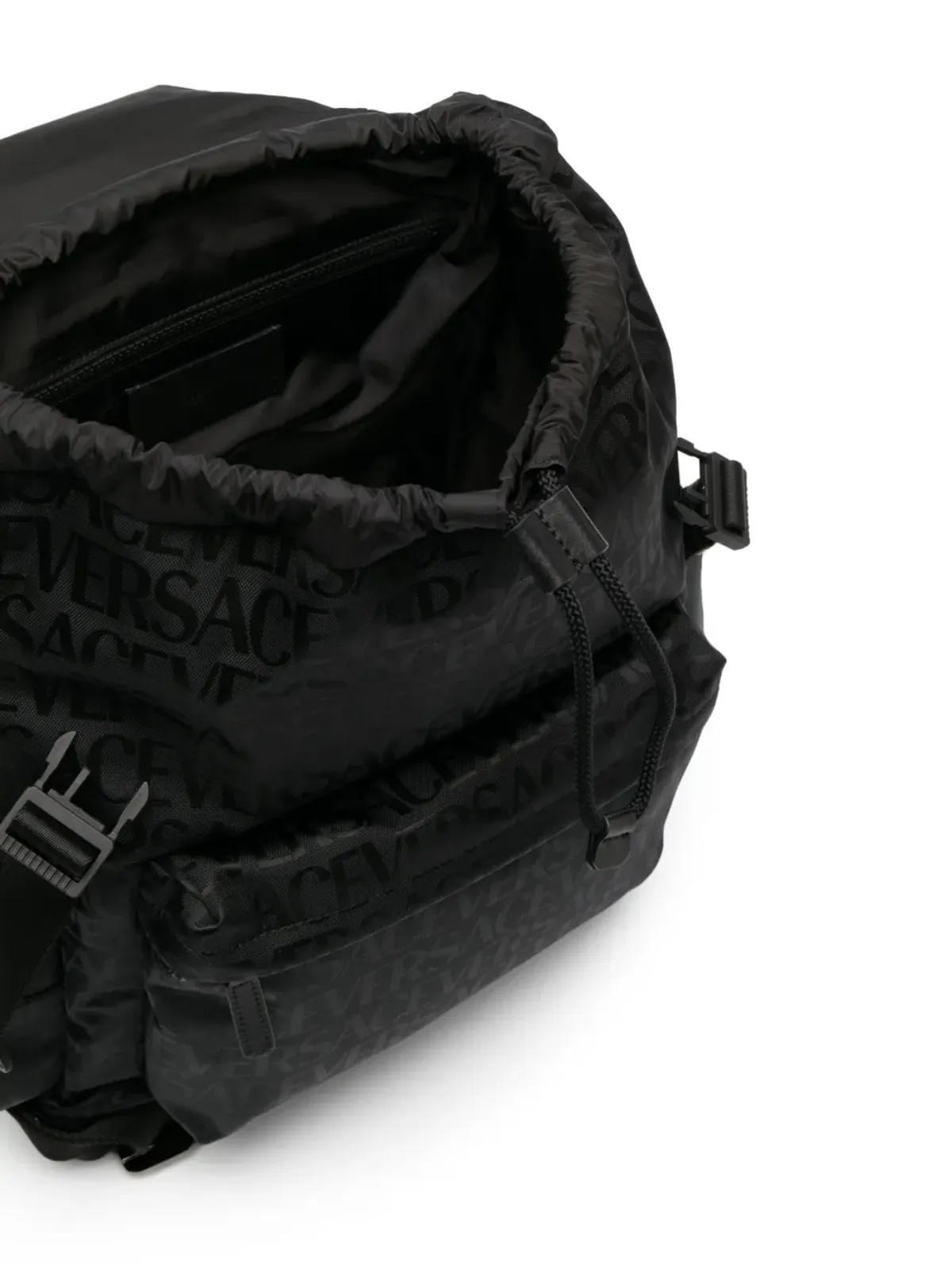 Versace オールオーバー ネオ バックパック - ブラック - 画像5