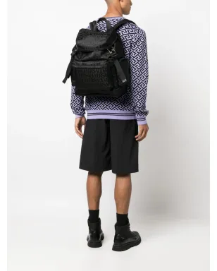 Versace オールオーバー ネオ バックパック - ブラック - サムネイル2