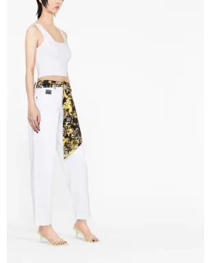 Versace Jeans Couture スカーフディテール ストレートジーンズ - White - サムネイル2