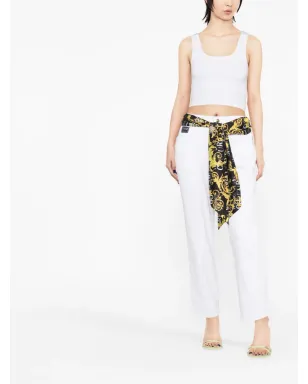 Versace Jeans Couture スカーフディテール ストレートジーンズ - White - サムネイル3