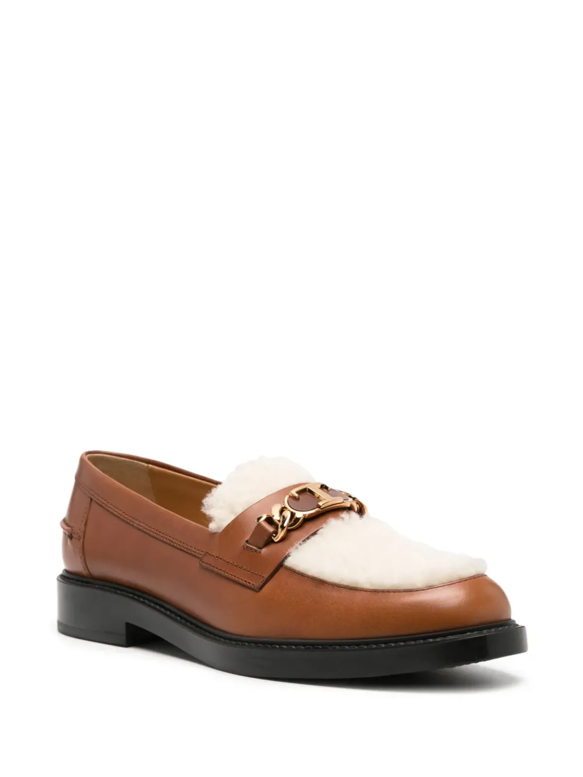 Tod's シアーリングレザー ローファー - 画像2