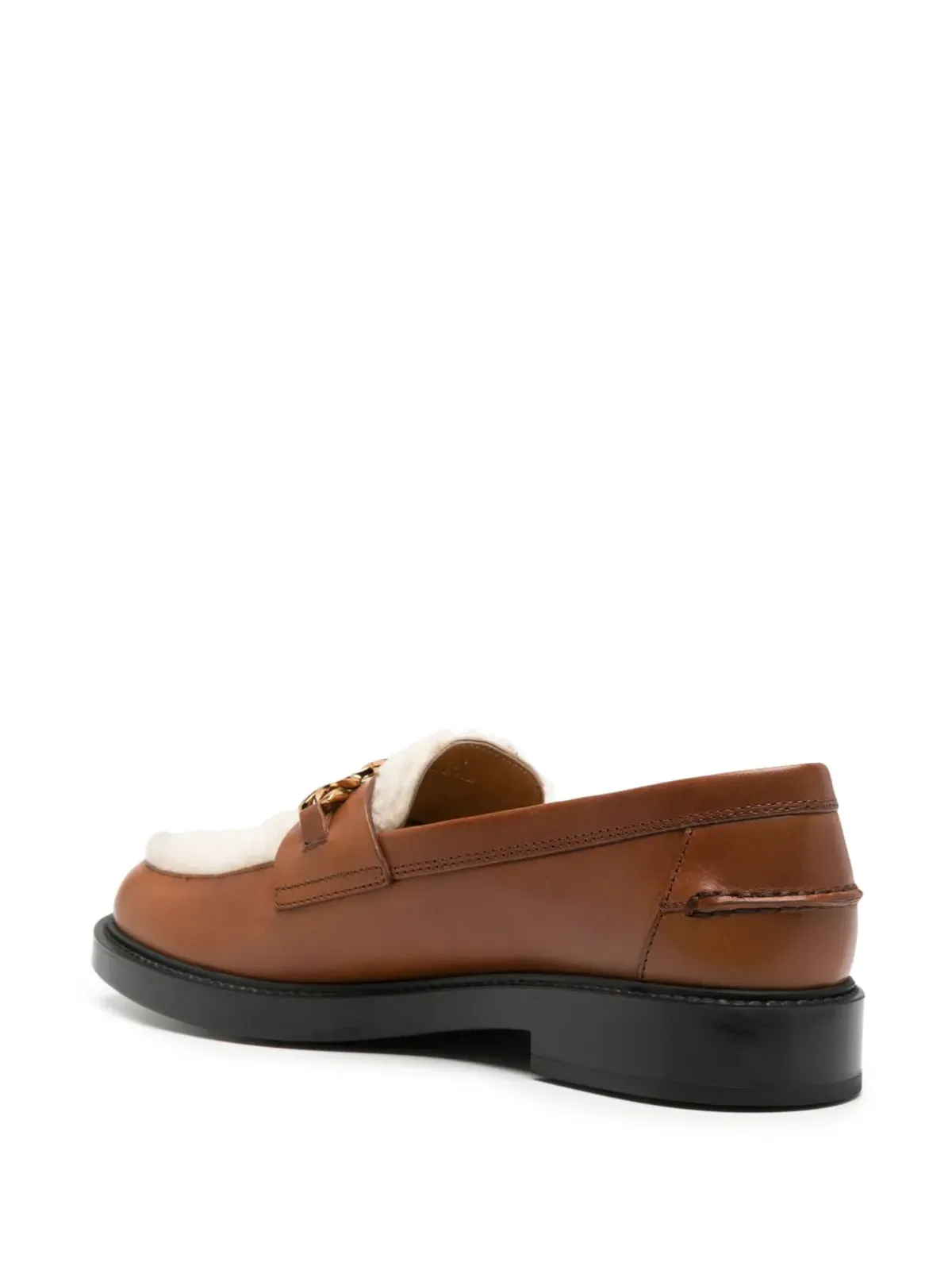 Tod's シアーリングレザー ローファー - 画像3