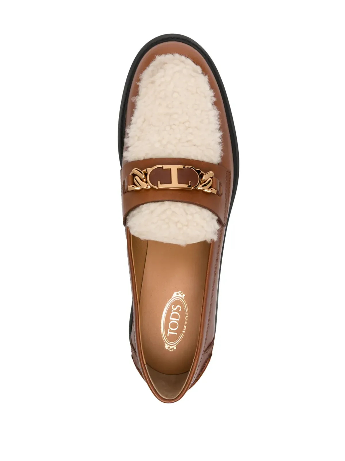 Tod's シアーリングレザー ローファー - 画像4