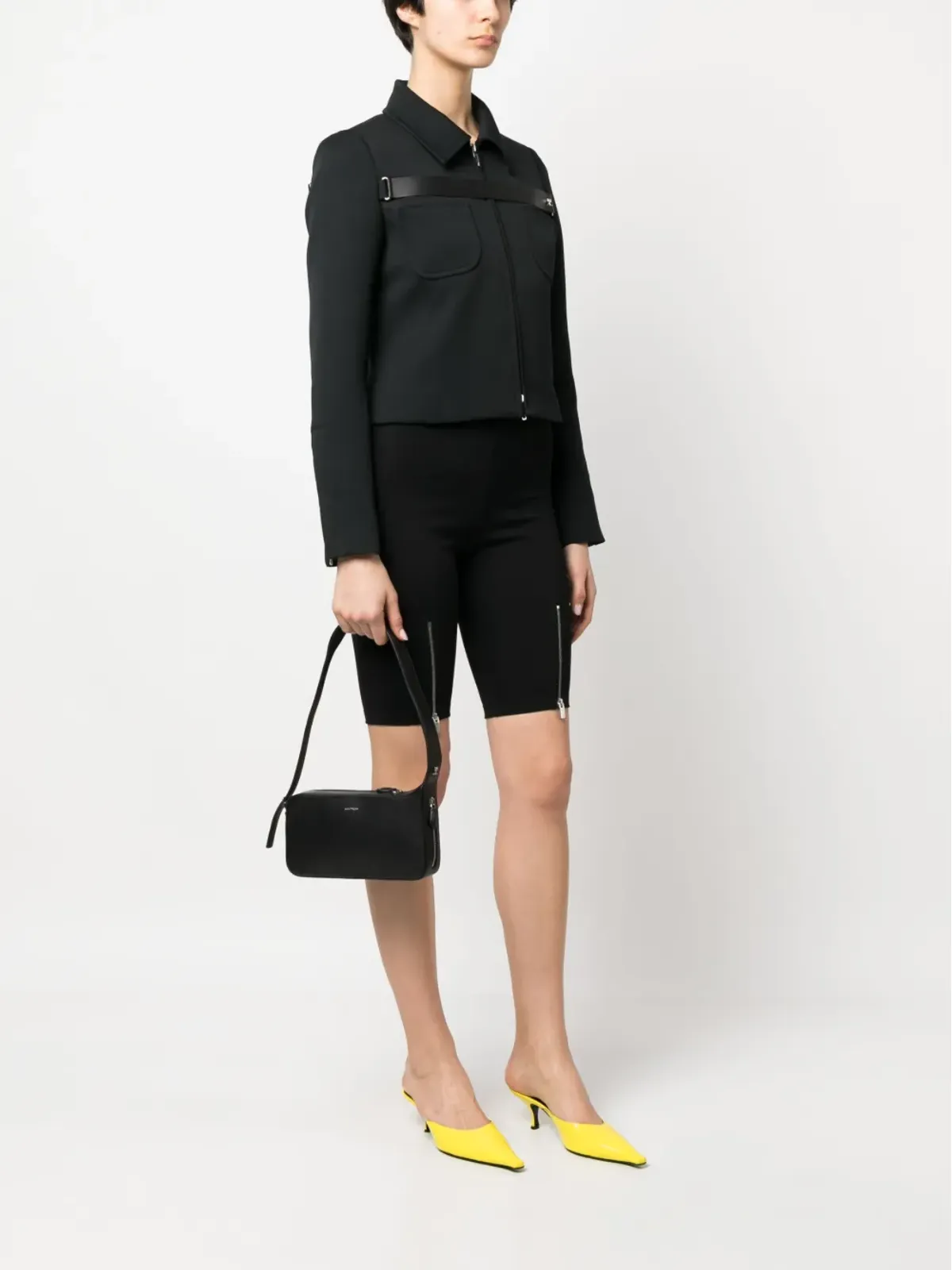 Courrèges レザー レーサー ショルダーバッグ - 画像2