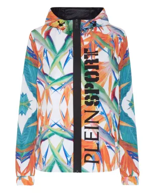 Plein Sport K-Way 花柄プリント ジップ付き軽量ジャケット - サムネイル1