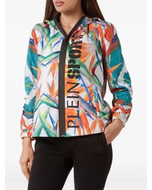 Plein Sport K-Way 花柄プリント ジップ付き軽量ジャケット - サムネイル3