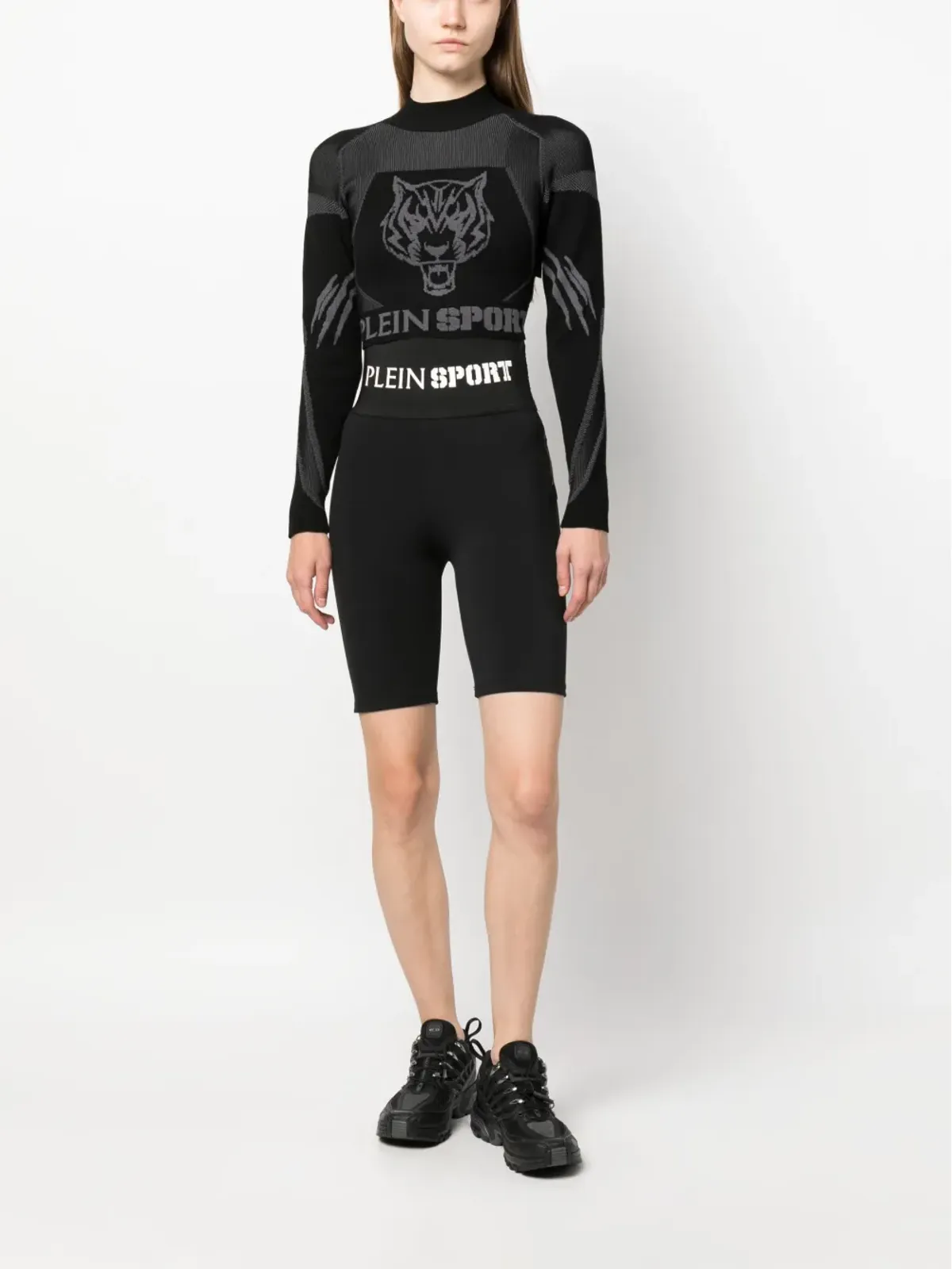 Plein Sport ロゴウエストバンドストレッチショーツ - 画像2