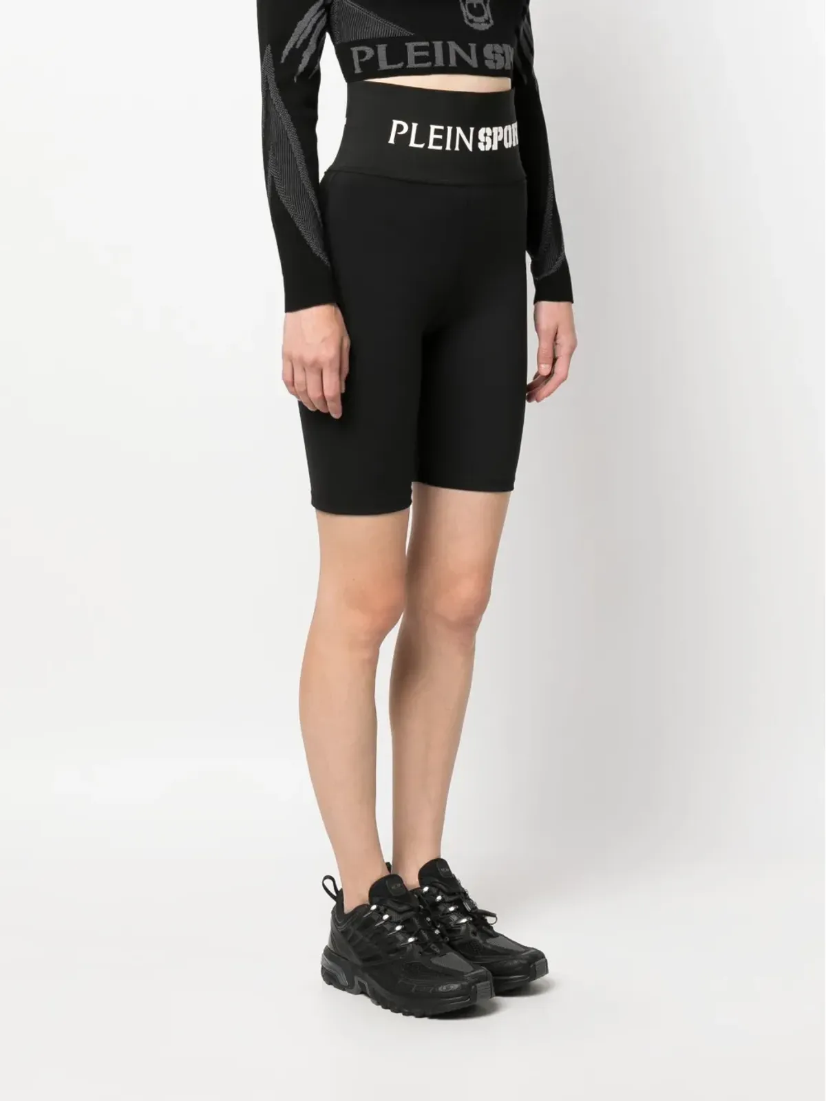 Plein Sport ロゴウエストバンドストレッチショーツ - 画像3