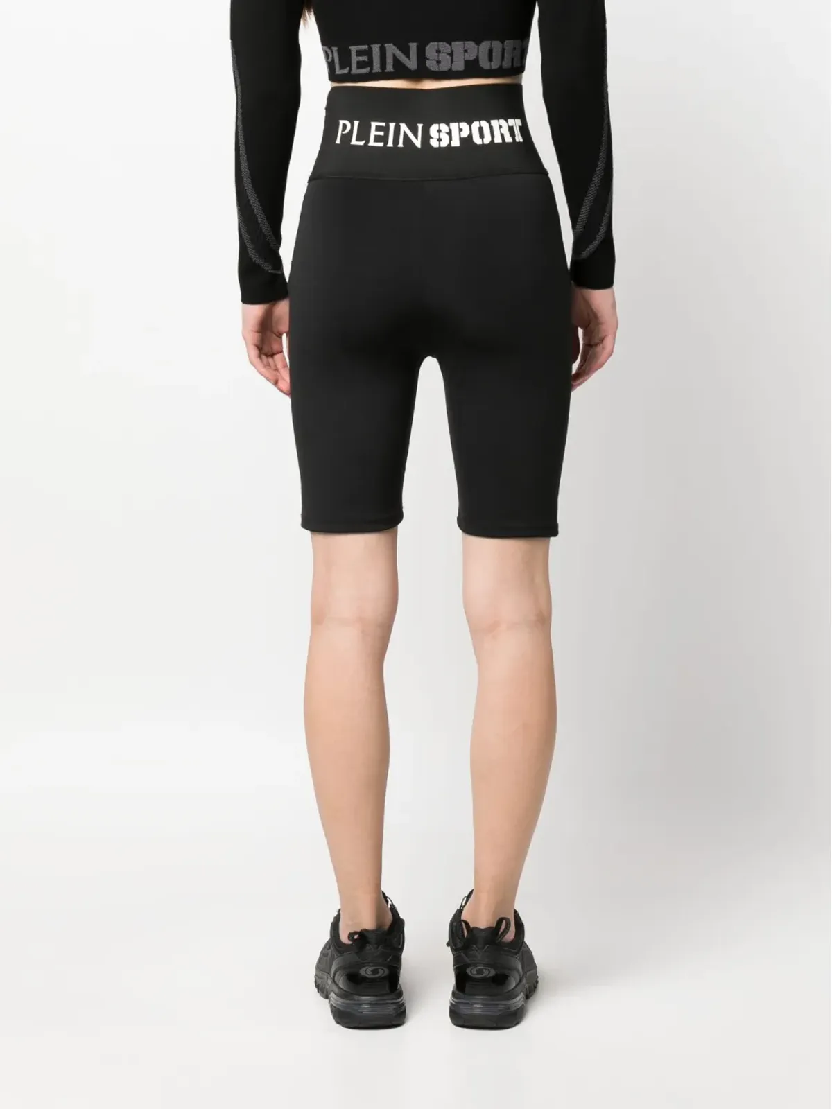 Plein Sport ロゴウエストバンドストレッチショーツ - 画像4