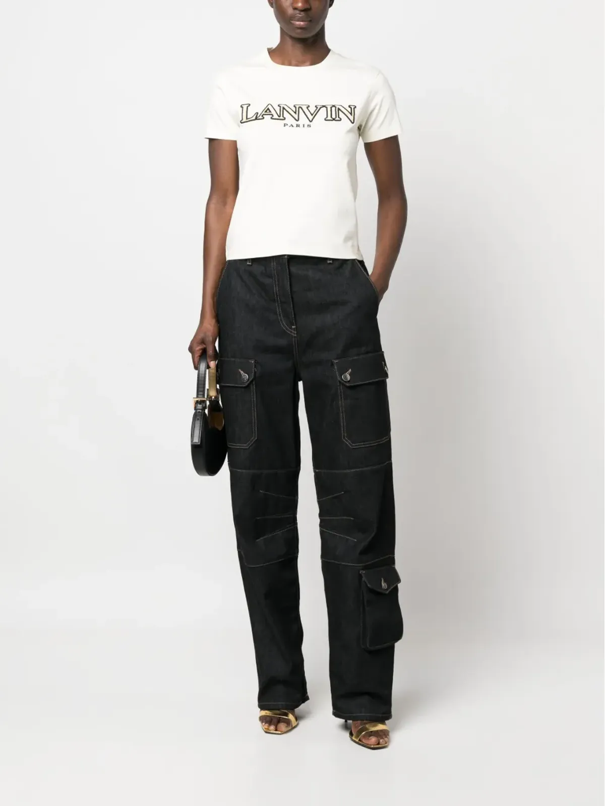 Lanvin ロゴパッチ Tシャツ - 画像2