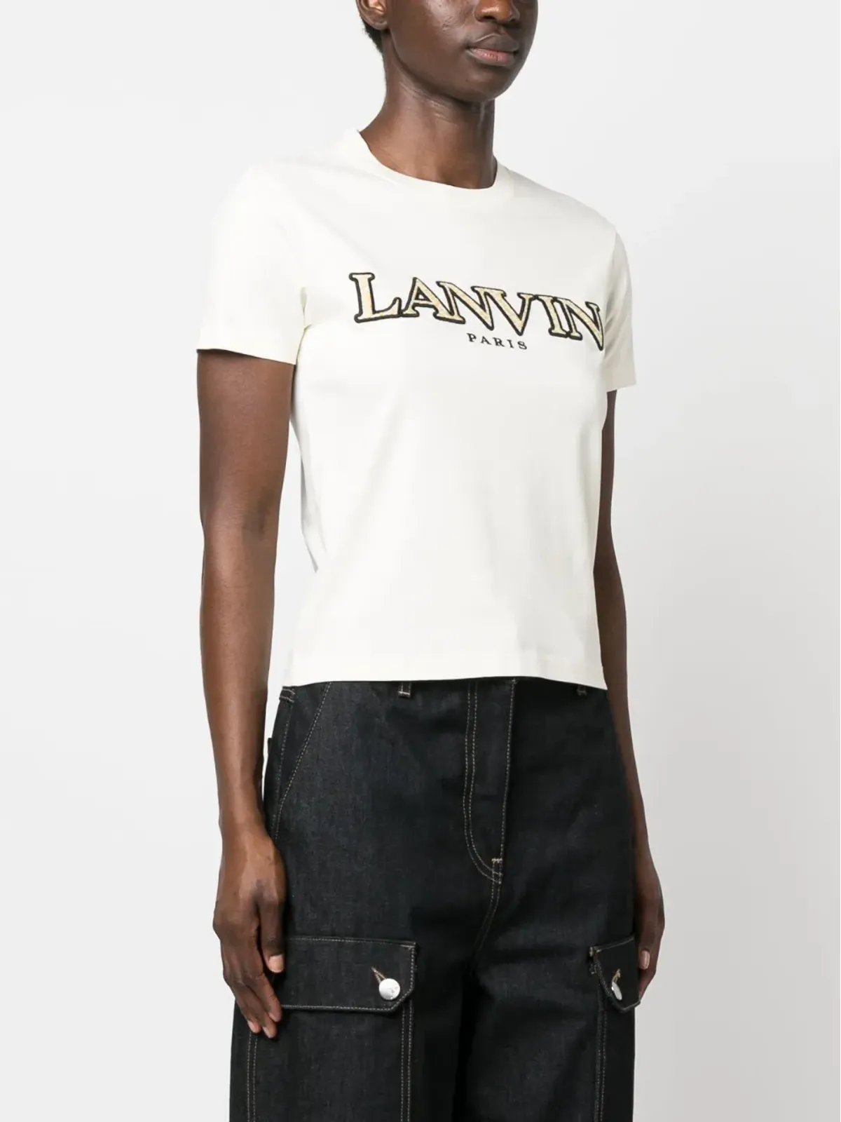 Lanvin ロゴパッチ Tシャツ - 画像3