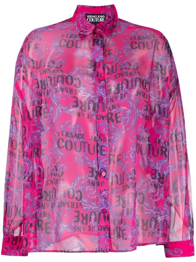 Versace Jeans Couture Versace Jeans Couture ロゴプリント長袖シャツの商品画像