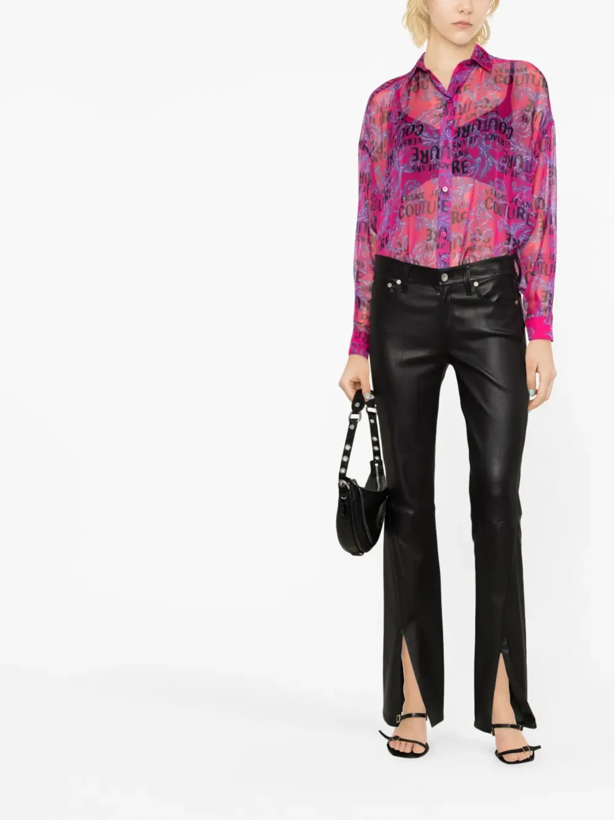 Versace Jeans Couture ロゴプリント長袖シャツ - 画像2