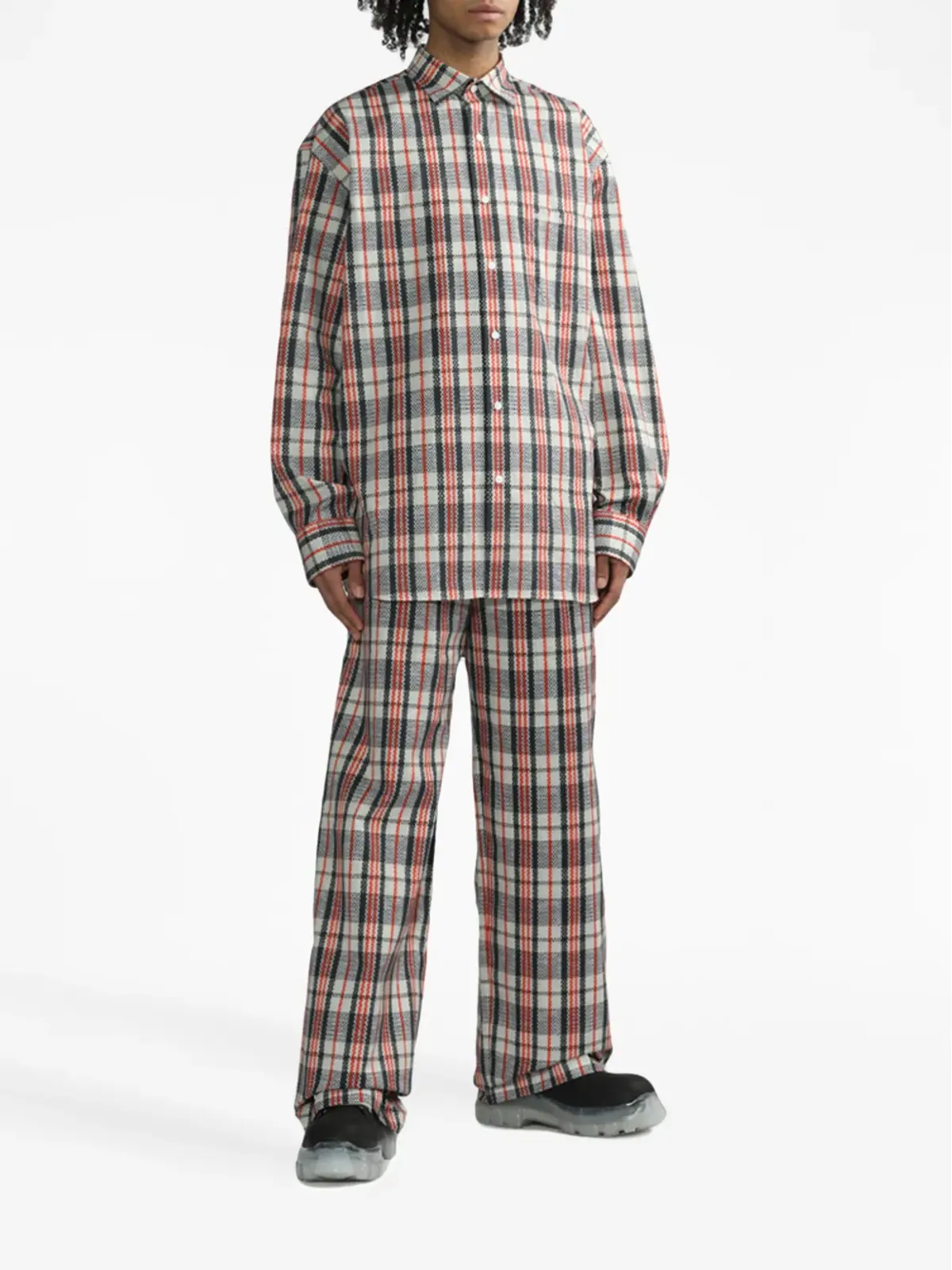 VETEMENTS チェック柄コットンシャツ - 画像2