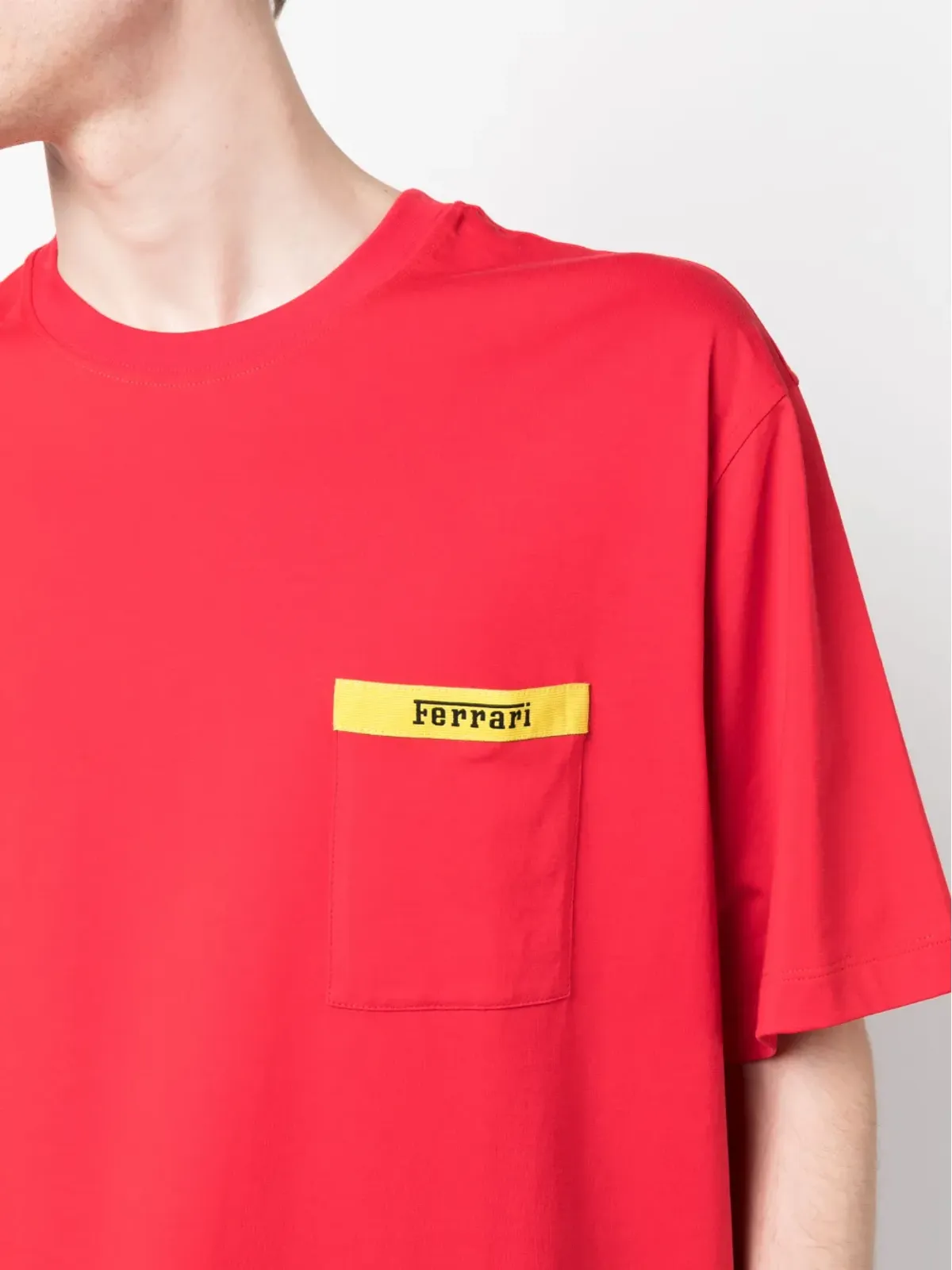 Ferrari ロゴプリント クルーネック Tシャツ - 画像5