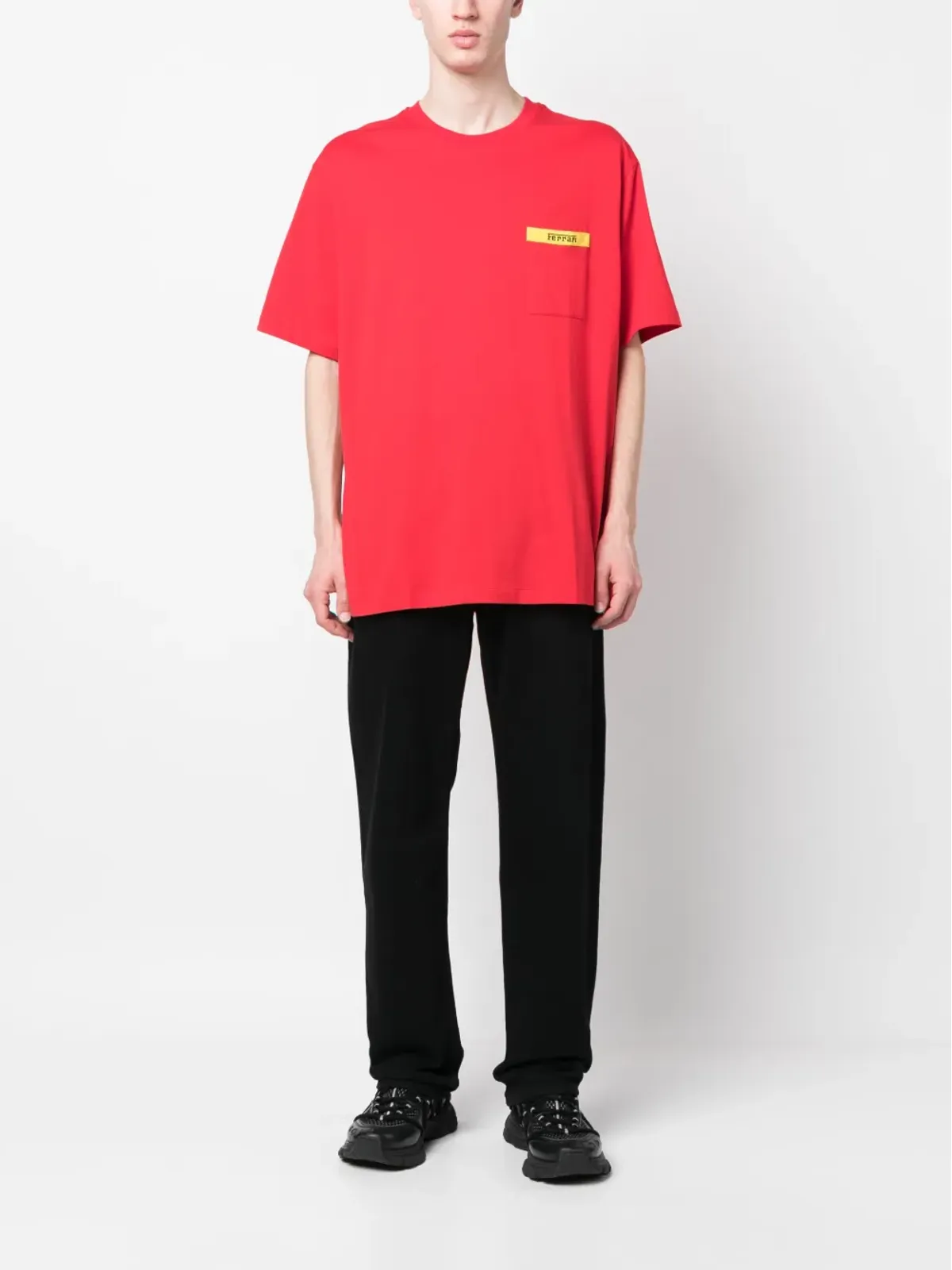 Ferrari ロゴプリント クルーネック Tシャツ - 画像2