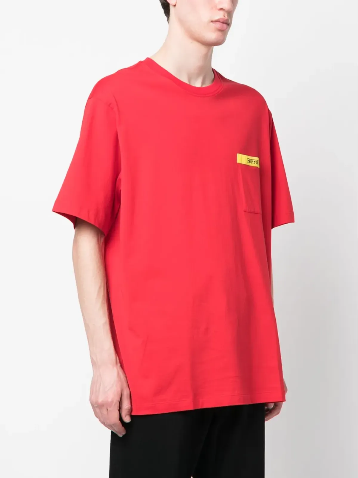Ferrari ロゴプリント クルーネック Tシャツ - 画像3