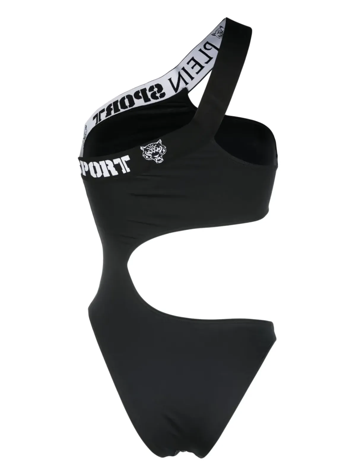Plein Sport ロゴテープ オンショルダー水着 - 画像2