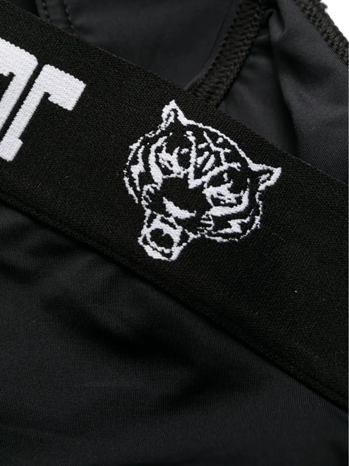 Plein Sport ロゴテープ オンショルダー水着 - 画像3