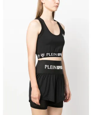 Plein Sport ロゴプレート付きコットン タンクトップ - サムネイル3