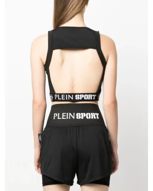 Plein Sport ロゴプレート付きコットン タンクトップ - サムネイル4