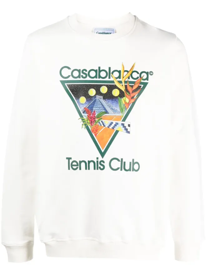 Casablanca Casablanca テニスクラブ アイコン グラフィックプリント スウェットシャツ - ホワイトの商品画像