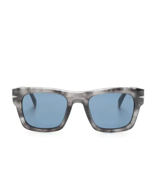 Eyewear by David Beckham マーブル模様のスクエアフレーム サングラス - サムネイル1