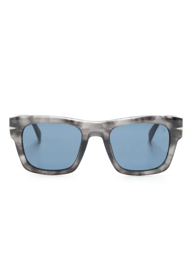 Eyewear by David Beckham Eyewear by David Beckham マーブル模様のスクエアフレーム サングラスの商品画像