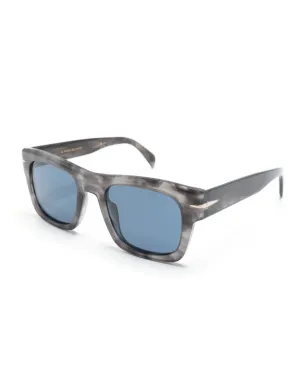 Eyewear by David Beckham マーブル模様のスクエアフレーム サングラス - サムネイル2