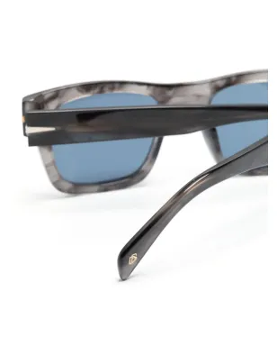 Eyewear by David Beckham マーブル模様のスクエアフレーム サングラス - サムネイル3