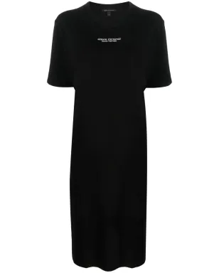 Armani Exchange ロゴプリント サイドスリット Tシャツドレス - サムネイル1